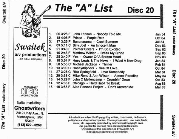 The "A" List Disc 20